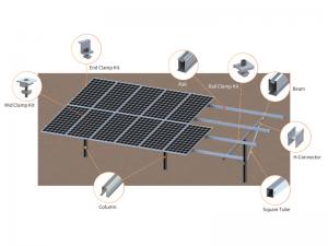 حامل تثبيت أرضي من SolFirsTech لأكوام الدك
