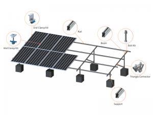 قاعدة SolFirsTech C-STEEL الأرضية - أساس خرساني