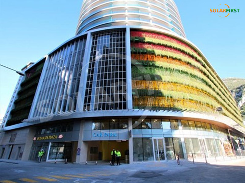 مشروع جدار ستارة BIPV بقدرة 150 كيلووات في جبل طارق، المملكة المتحدة
